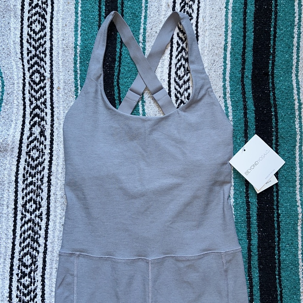Beyond Yoga *NWT* Women's Spacedye Get Up & Go Pocket Biker Jumpsuit - Picture 4 of 12